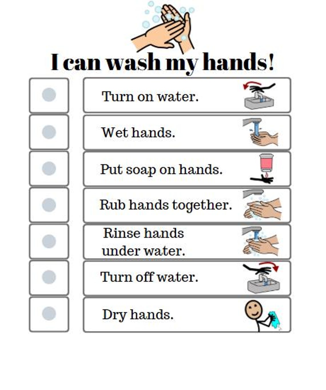 Visual Task Analysis, Daily Living Skills, Special Education, Life ...