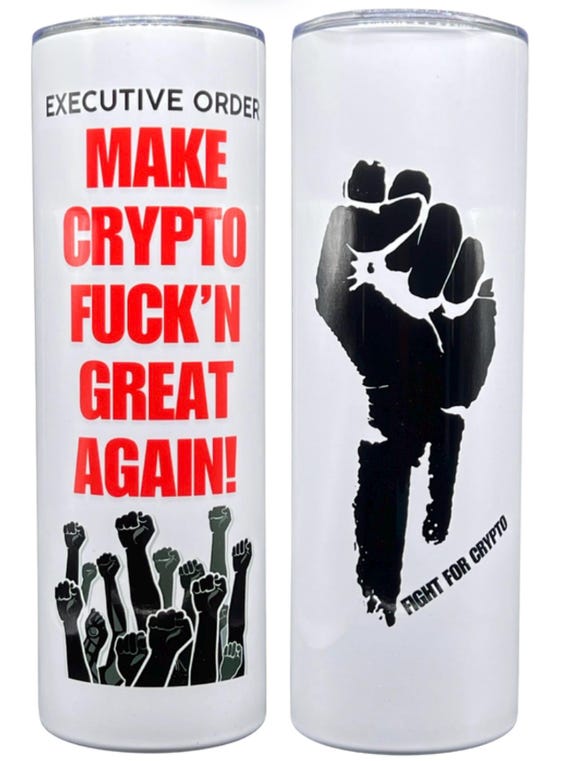 Make Crypto F* Great Again Tumbler