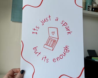 Paramore inspired - Last Hope - Lyric poster - Art print