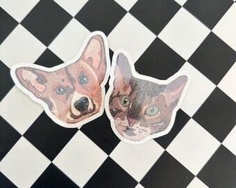 Custom Holographic Pet Stickers: Personalized Waterproof Decals