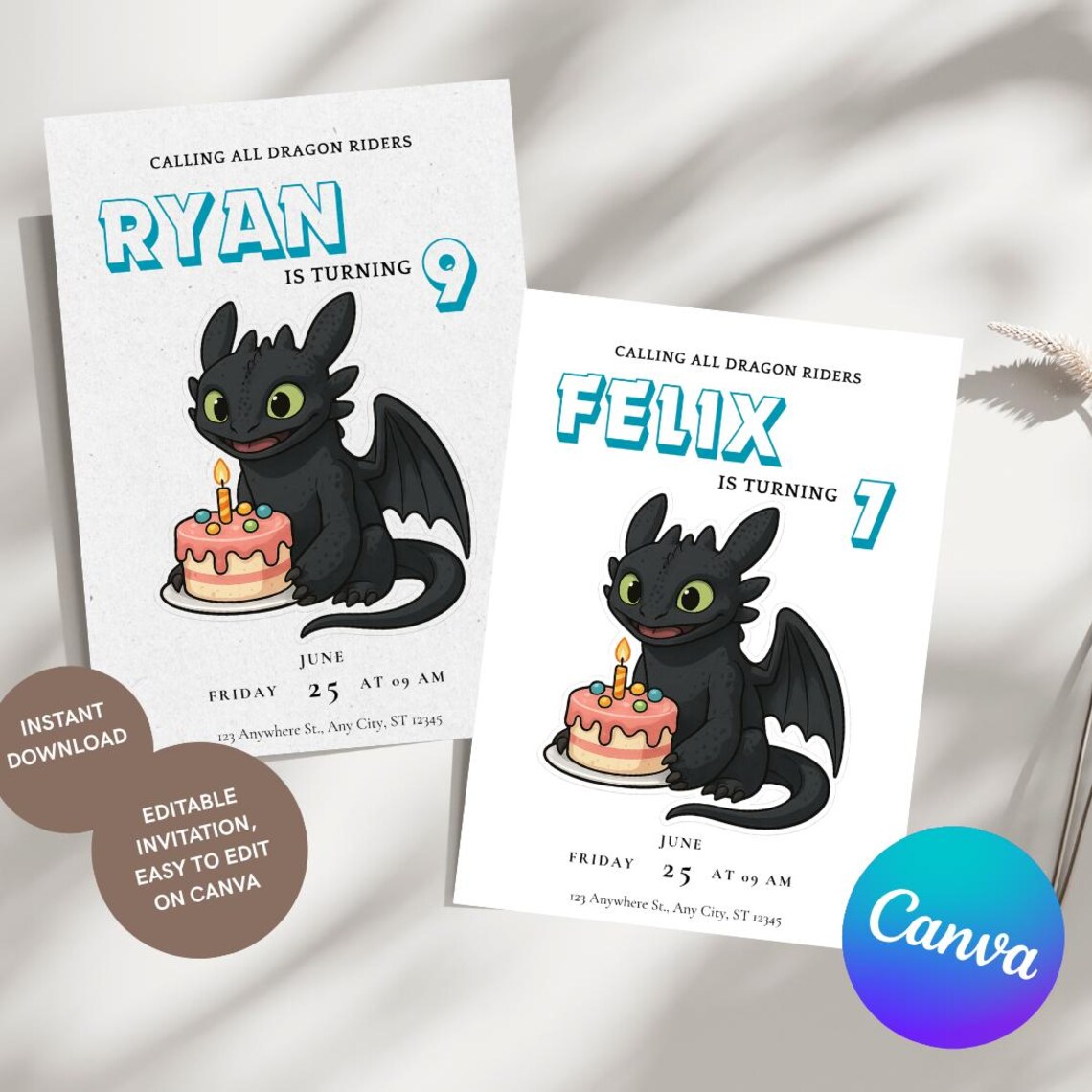 How to Train Your Dragon Birthday Invitation - Etsy
