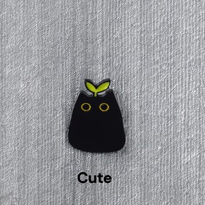 Emaille broche cartoon zwarte kat | Schattige dierenspeld | Sieraden in punkstijl voor kinderen