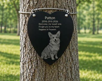 Personalized Pet Memorial Tree Plaque Custom Pet Loss Memorial Sign Heart Shaped Metal Tree Marker Dog Memorial Gift, Pet Remembrance Plaque