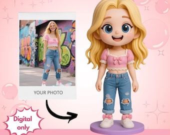 Personalized Cartoon Portrait from Photo – Custom Digital Avatar (Digital Art)