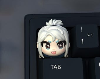 Custom Jett Artisan Keycap | Valorant Resin Gamer Keyboard Cap