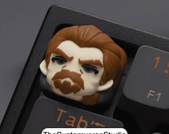 Custom Valorant Breach Keycap | 3D Resin Artisan Keycap | Mechanical Keyboard Gift for Gamer | Cross Switch Fit