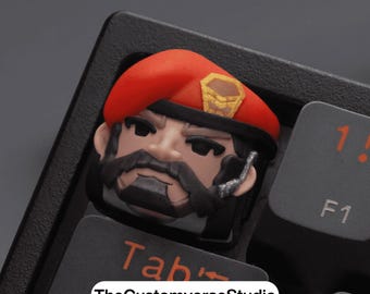 Custom Valorant Brimstone Keycap | 3D Resin Artisan Keycap | Gamer Gift | Mechanical Keyboard Accessory | Cross Switch Fit