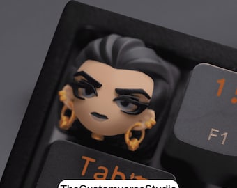 Custom Valorant Reyna Keycap | 3D Resin Artisan Keycap | Mechanical Keyboard for Gamer | Cross Switch Compatible