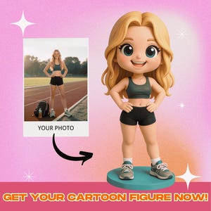 Custom 3D Cartoon Figurine – Personalized Portrait Sculpture