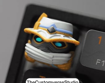 Valorant Cypher Keycap | Artisan 3D Printed Resin Keyboard Cap