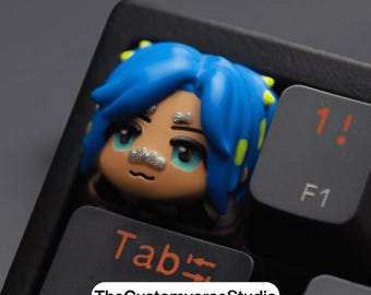 Custom Valorant Neon Keycap | 3D Resin Artisan Keycap