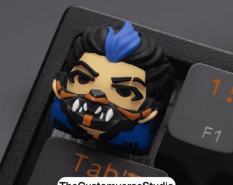 Valorant Yoru Keycap | 3D Printed Artisan Resin Keycap | Blue Portal Theme Keyboard Cap | Gamer Gift