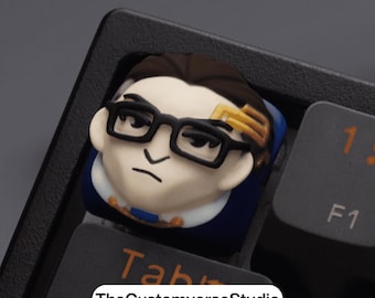 Custom Valorant Chamber Keycap | 3D Printed Resin Artisan Keycap | Mechanical Keyboard Gift for Gamer | Cross Switch Compatible