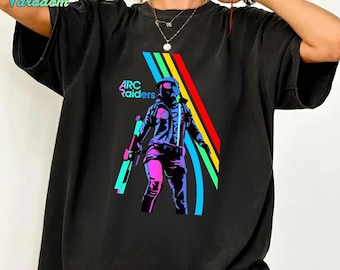 Game Emote Arc Stripes Tshirt, ARC Raiders Vintage Shirt, ARC Survival Evolved Game Shirt, ARC Raiders, Gifts For Game Lovers, Gaming Hoodie