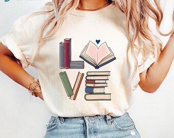 Funny Love Books Sweatshirt, Book Lover Shirt, Reader Shirt, Bookish Valentines Shirt, Reading Shirt, Librarian Shirt, Book Lover Gift