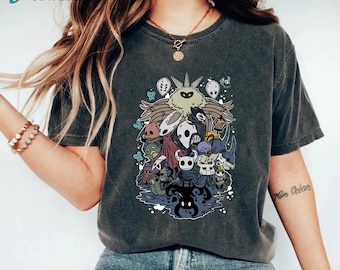 Hollow Knight Silksong Art Shirt, Retro Gamer Apparel, Unisex Video Game Merch, Gift For HollowKnight Lover, Unisex Video Games Merch Shirt