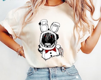 Five Nights at Freddy's Shirt, FNAF Animatronic Horror Game Inspired Tee, Withered Bonnie, Video Game Sweatshirt, Horror Gamer Gift Idea