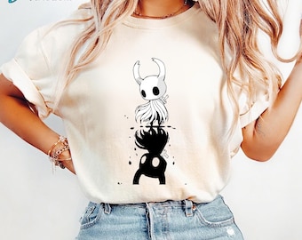 Hollow Knight Art Shirt, Silksong Hollownest Apparel, Retro Gamer Shirt, Gift For HollowKnight Lover, Unisex Game Shirt, Video Games Merch
