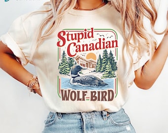 Dummer kanadischer Wolf Vogel Shirt, erhitzte Rivalität inspiriert Shirt, Team Hollanov T-Shirt, Geschenke für erhitzte Rivalität Liebhaber, lustiges Tier Shirt