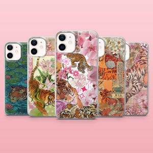 Tiger Phone Case Jungle Wildlife Cover for iPhone 17Pro, 16, 15, 14, 13, 12, Samsung S25, S24, S23, S22, A16, A26, A56, Pixel 10, 9