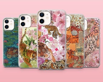 Tiger Phone Case Jungle Wildlife Cover for iPhone 17Pro, 16, 15, 14, 13, 12, Samsung S25, S24, S23, S22, A16, A26, A56, Pixel 10, 9