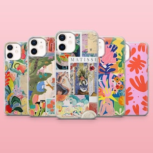 Henri Matisse Phone Case Abstract Famous Art Cover for iPhone 16, 15, 14, 13, 12, Samsung S25, S24, S23, S22, A16, A55, A25, Pixel 9, 8A