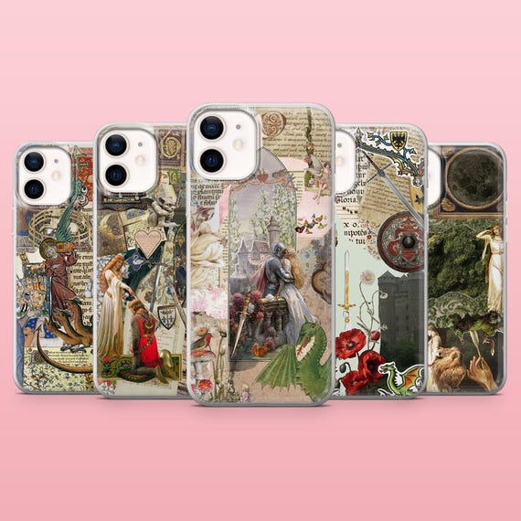 Medieval Phone Case Middle Age Historical Cover for iPhone 16, 15, 14, 13, 12, Samsung S25, S24, S23FE, S22, A16, A55, A25, A56, Pixel 9, 8A