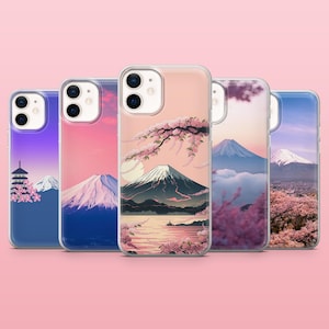 Mount Fuji Phone Case Mountain Japanese Art Cover for iPhone 16, 15, 14, 13, 12, Samsung S25, S24, S23, S22, A16, A55, A25, Pixel 9, 8A