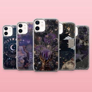 Witchy Phone Case Gothic Astrology Cover for iPhone 16, 15, 14, 13, 12, Samsung S25, S24, S23FE, S22, A16, A55, A25, Pixel 9, 8A