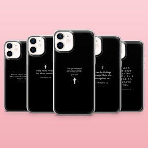 Bijbelvers telefoonhoesje schrift Gods woord cover voor iPhone 16, 15, 14, 13, 12, Samsung S25, S24, S23, S22, A16, A55, A25, Pixel 9, 8A