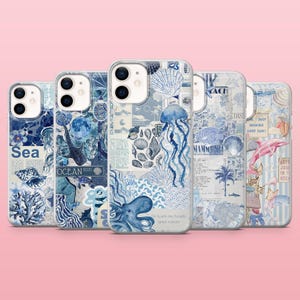 Coque de portable Sea Life Ocean Marine Life pour iPhone 16, 15, 14, 13, 12, Samsung S25, S24, S23FE, S22, A16, A55, A25, Pixel 9Pro, 8A