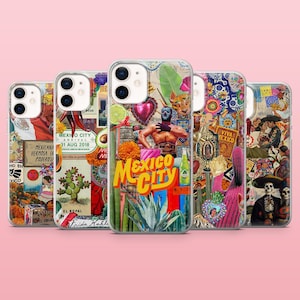 Mexico City Phone Case Mexico Fiesta Salsa Cover for iPhone 16, 15, 14, 13, 12, Samsung S25, S24, S23, S22, A16, A55, A25, Pixel 9Pro, 8A