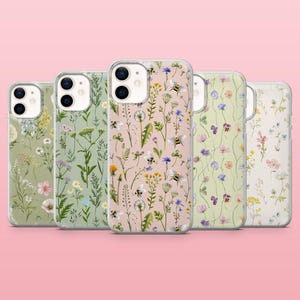 Wildflower Phone Case Floral Nature Cover for iPhone 17, 16, 15, 14, 13, 12, Samsung S25, S24, S23, S22, A16, A26, A56, Pixel 10, 9A