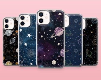 Weltraum Astronomie Planet Abdeckung für iPhone 17Pro, 16, 15, 14, 13, 12, Samsung S25, S24, S23Fe, S22, A16, A26, A56, Pixel 10, 9Pro