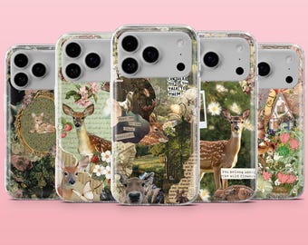 Doe Phone Case Nature Cute Animal Cover for iPhone 17Pro, 16, 15, 14, 13, 12, Samsung S25, S24, S23Fe, S22, A16, A26, A56, Pixel 10, 9Pro