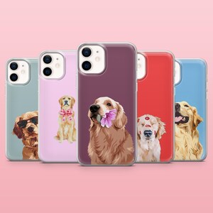 Golden Retriver Handy Hülle Süßer Hund Haustier Liebhaber für iPhone 16, 15, 14, 13, 12, Samsung S25, S24, S23, S22, A16, A55, A25, Pixel 9Pro, 8A