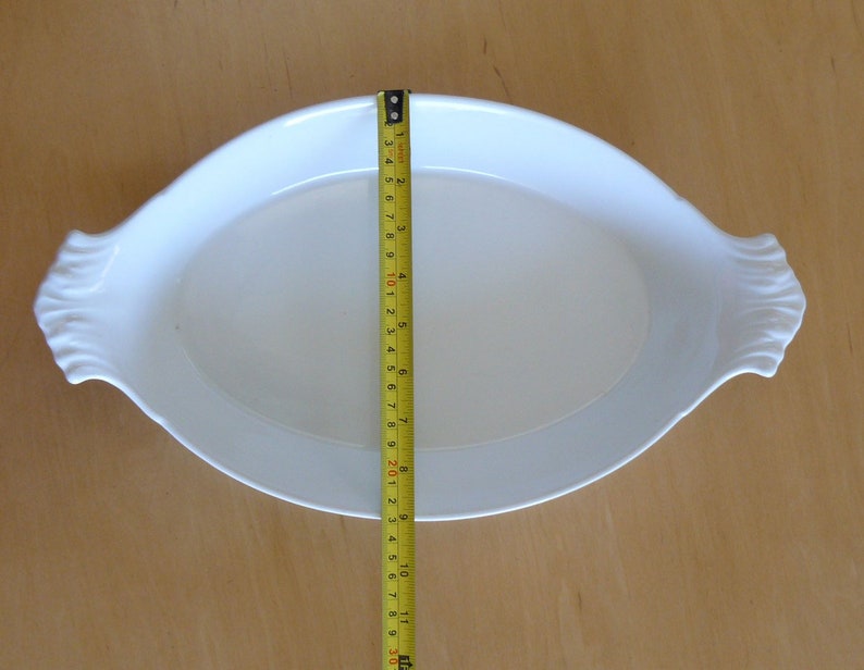 Apilco White Porcelain Au Gratin Baking Serving Dish Made in Etsy