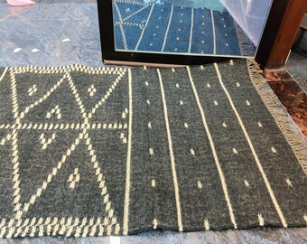 Natural Fiber Rug Organic Sustainable Textured Entryway Decor Runner Rug For Balcony Bedside Carpet