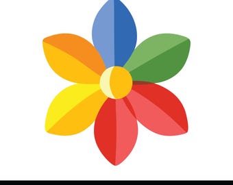 Colorful Flower SVG Bundle, Flowers SVG, Spring, Flowers, Flower Cut Files, Summer Boho Flower T-shirt, Retro Flower SVG, Flower Png, Daisy