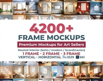 4200+ Frame Mockup Bundle, Frames Mockup Bundle, PSD Frame Bundle, Mega Bundle Frame Mockup, Wall Art Frame Mockup, Boho Interior Wall Frame