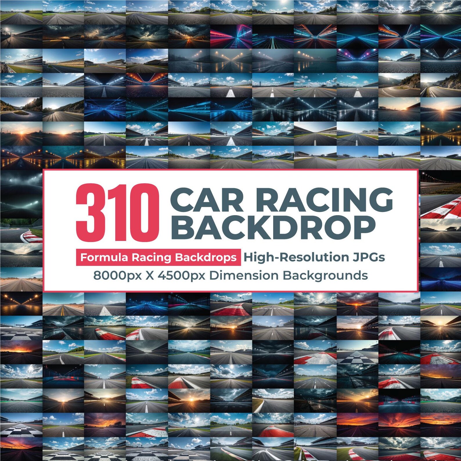 Pod Racing Backdrop 310 Auto Racing Backdrop Bundle, Auto Racing Background, Sports ...