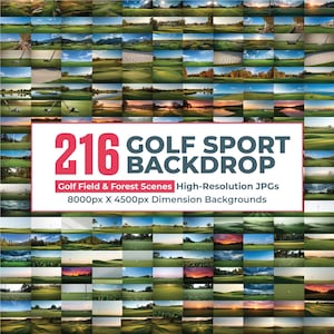 216 Golf Field Forest Backdrops, Sports Digital Backdrops, Golf Photo Backgrounds, Golf Background, Golf Photography, Golf Ground, Golf