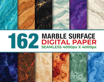 162 Marble Seamless Digital Paper, Marble Digital Paper, Marble Texture, Stone Texture, Marble Seamless Patterns, Marble Background