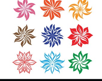Pacote de SVGs florais, Arranjos florais em SVG, Pacote de SVGs de flores, Buquê de flores em SVG, Flores silvestres em SVG, Clipart de pacote floral, SVG floral, Rosa
