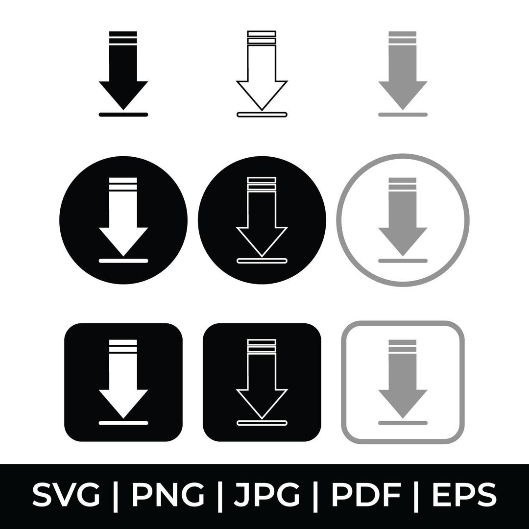 Download Arrow SVG Bundle | Down Arrow Icons, Download Icon for ...