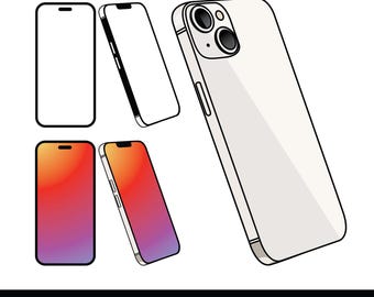 Smartphone Icon Set SVG, Smart Phone Icons, Smartphone SVG, Smartphone PNG, Smartphone Clipart, Smartphone Vektor, Smartphone Cricut