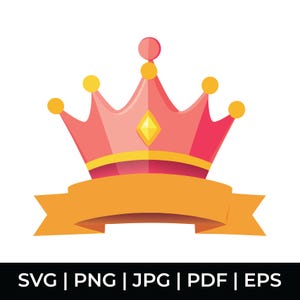 Royal Crown Svg, Queen Crown Svg, Crown Clipart, King Crown Svg, Princess Crown Svg, File For Cricut, For Silhouette, Cut File