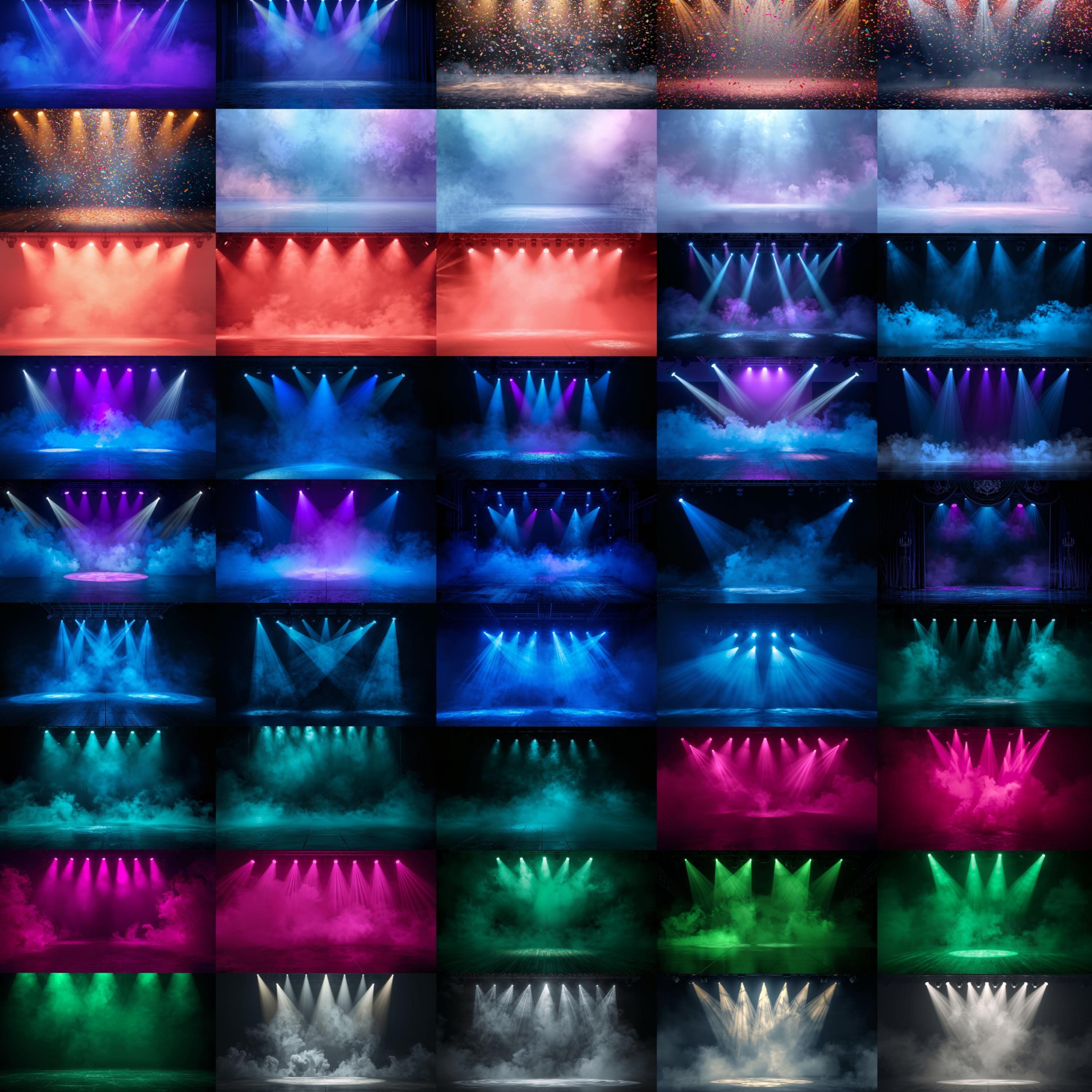 226 Dancing Stage Backdrop Bundle, Dance Stage Backdrop, Spotlights ...