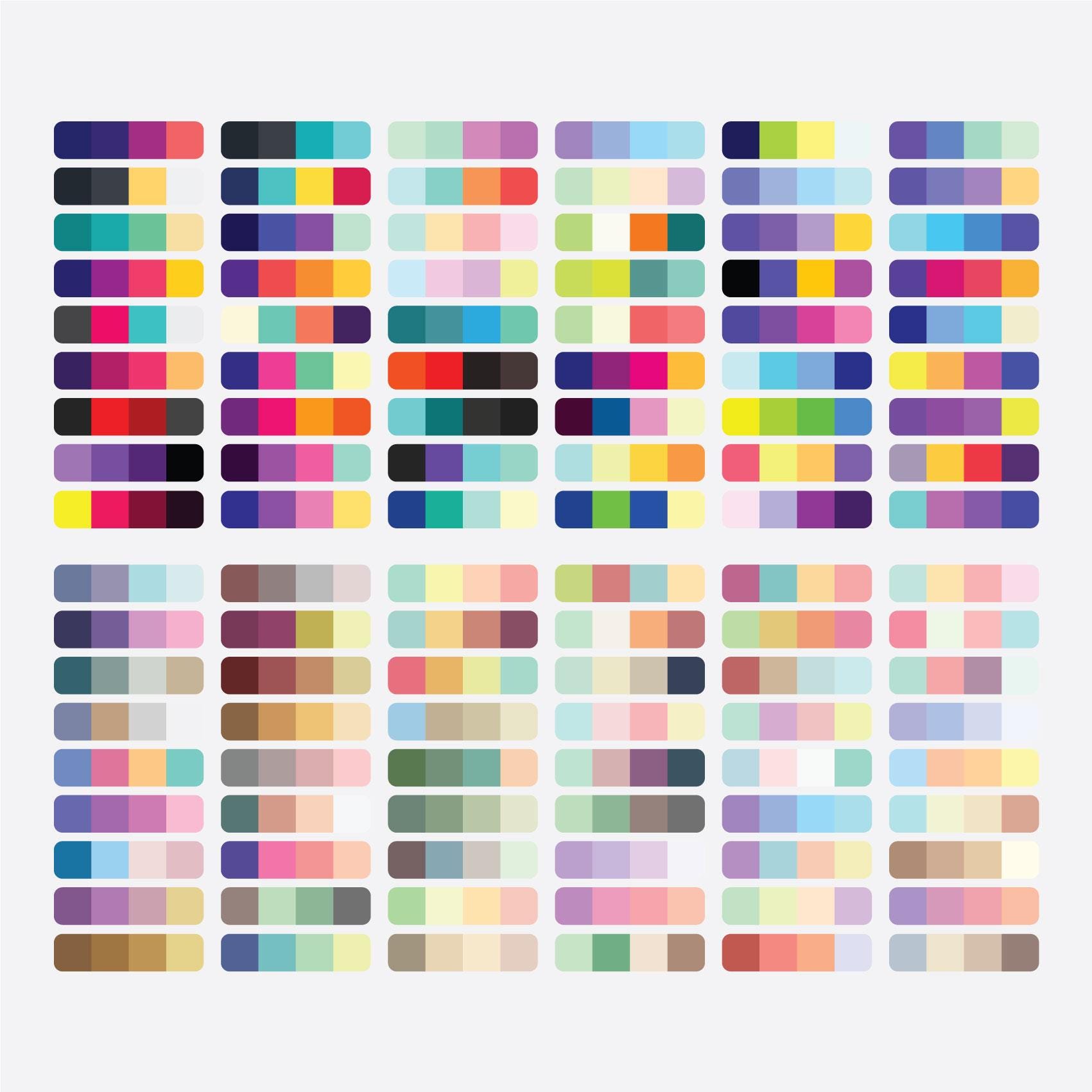 640 Color Palette Bundle, Procreate Color Palette Swatches, Procreate ...
