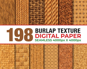 172 Burlap Texture Seamless Digital Paper, Burlap Texture Paper, Burlap Fabric Seamless, Burlap Texture Pattern, Natural Linen Texture Paper